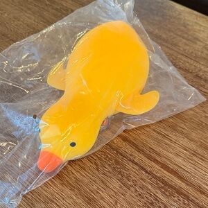 Yellow Rubber Duck squishy Toy with Orange Beak